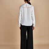 camicia con inserti in pizzo G0625111 1102 n21 
