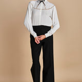 camicia con inserti in pizzo G0625111 1102 n21 