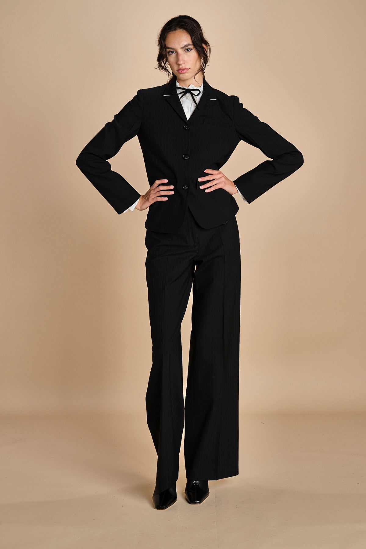 camicia con inserti in pizzo G0625111 1102 n21 