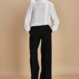 camicia in seta con rouches G0725111 1102 n21 
