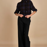 camicia a quadri con rouches G0743081 Q291 n21 