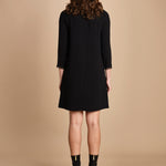 miniabito con plastron a contrasto H021-5075-9000 NERO n21 