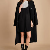 miniabito con plastron a contrasto H021-5075-9000 NERO n21 