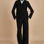 blazer gessato con tre bottoni L0125248 R911 n21 