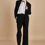 blazer gessato con tre bottoni L0125248 R911 n21 