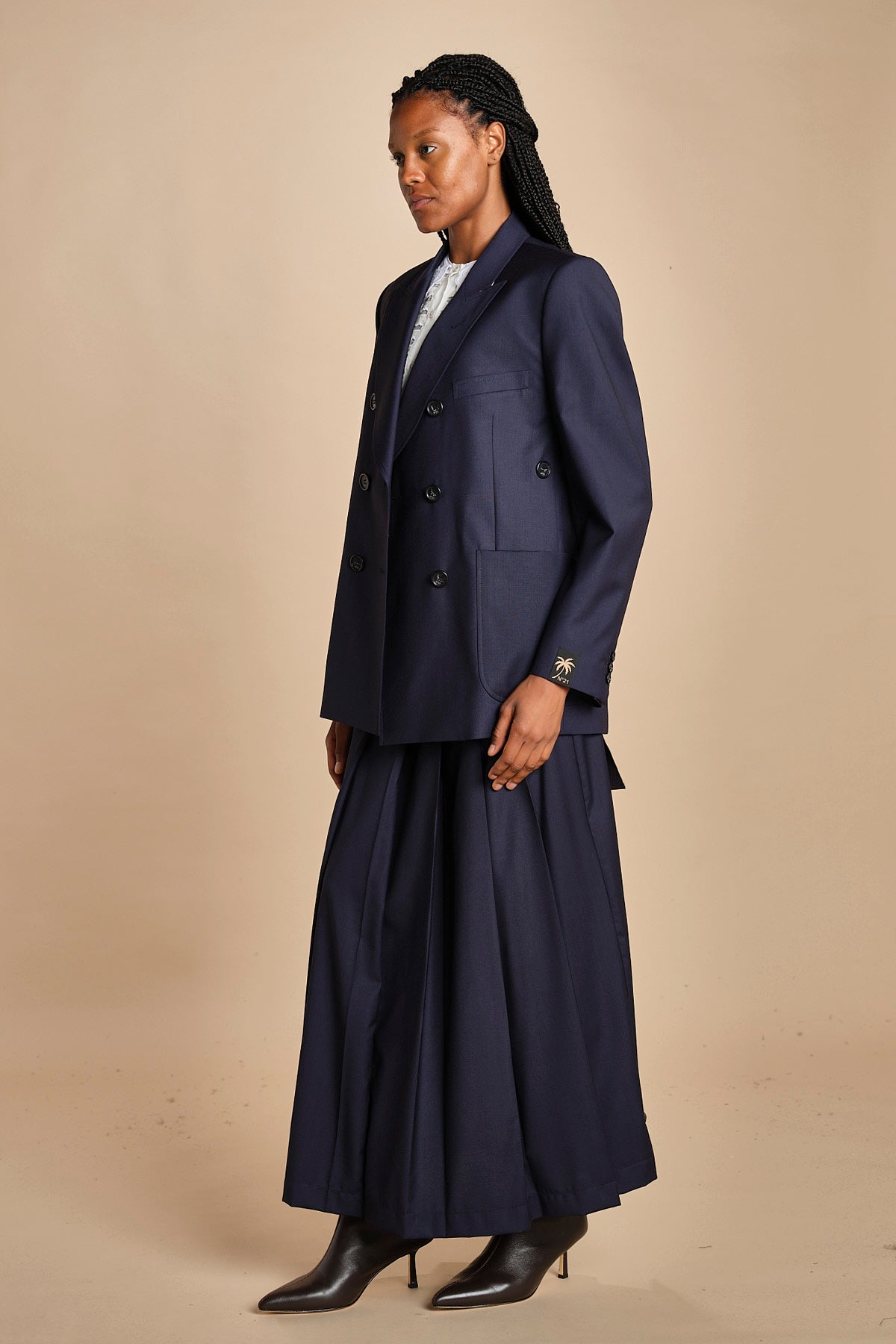 blazer over doppiopetto L02130166479 BLU n21 