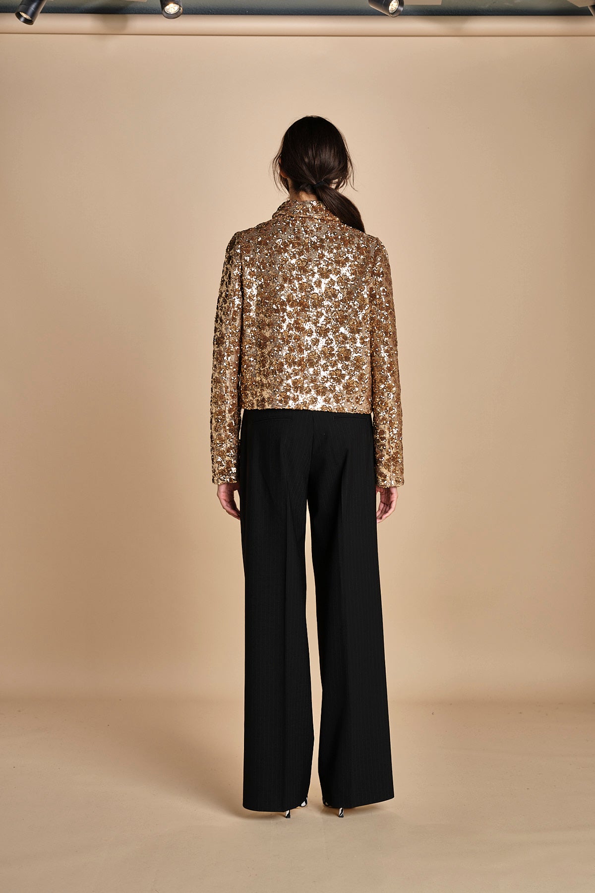 giacca corta in paillettes L0245265 M301 n21 