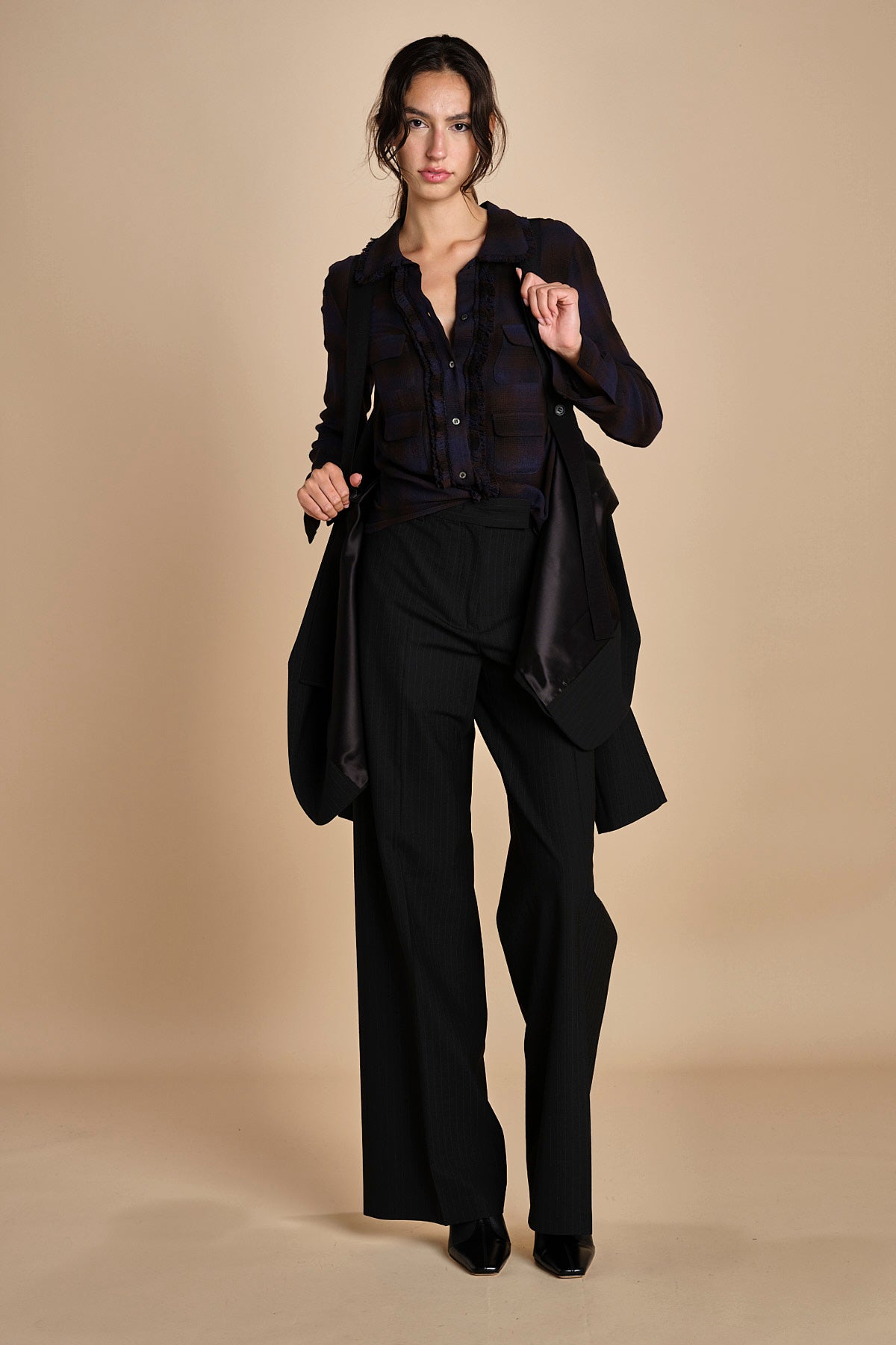 blazer over gessato L0625248 R911 n21 