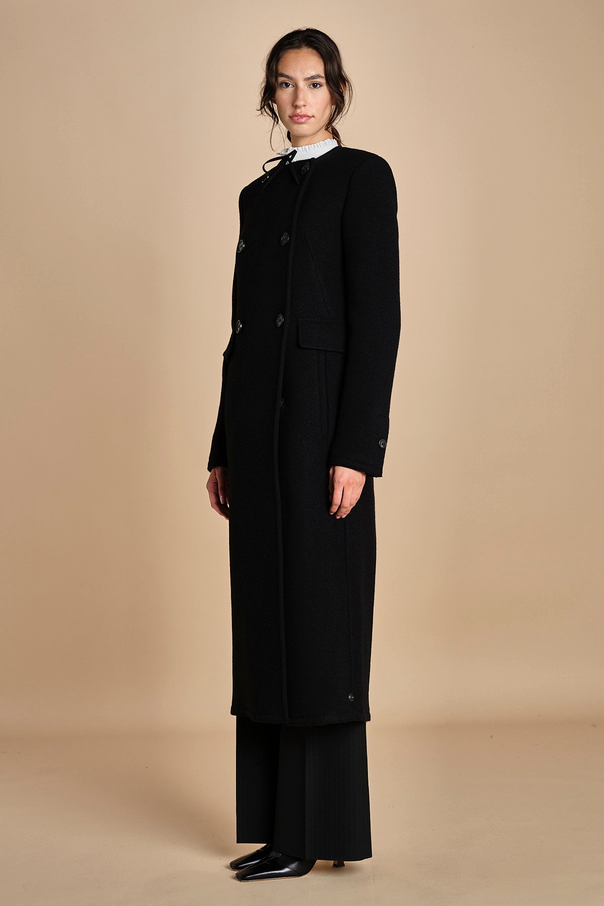 cappotto lungo doppiopetto N0214602 9000 n21 