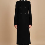 cappotto lungo doppiopetto N0214602 9000 n21 
