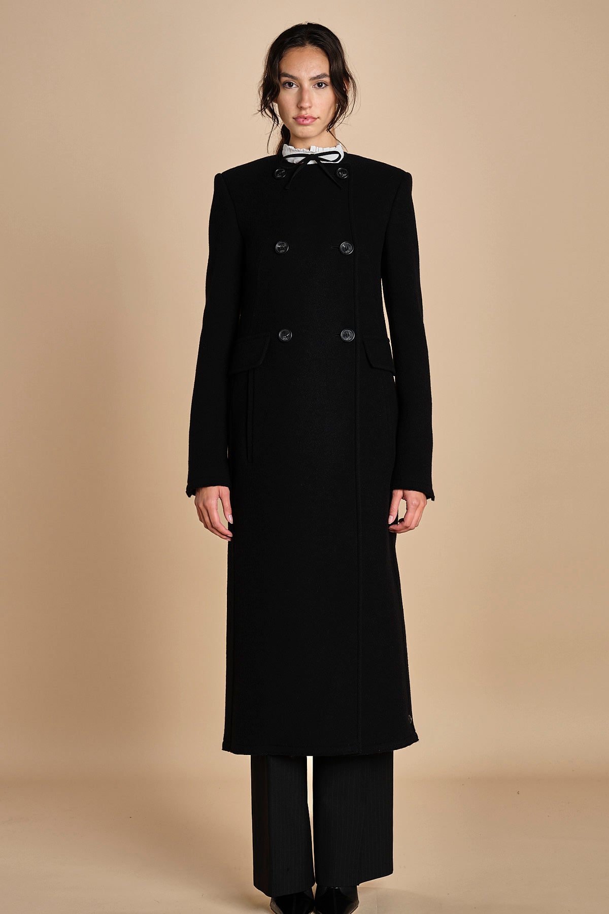 cappotto lungo doppiopetto N0214602 9000 n21 