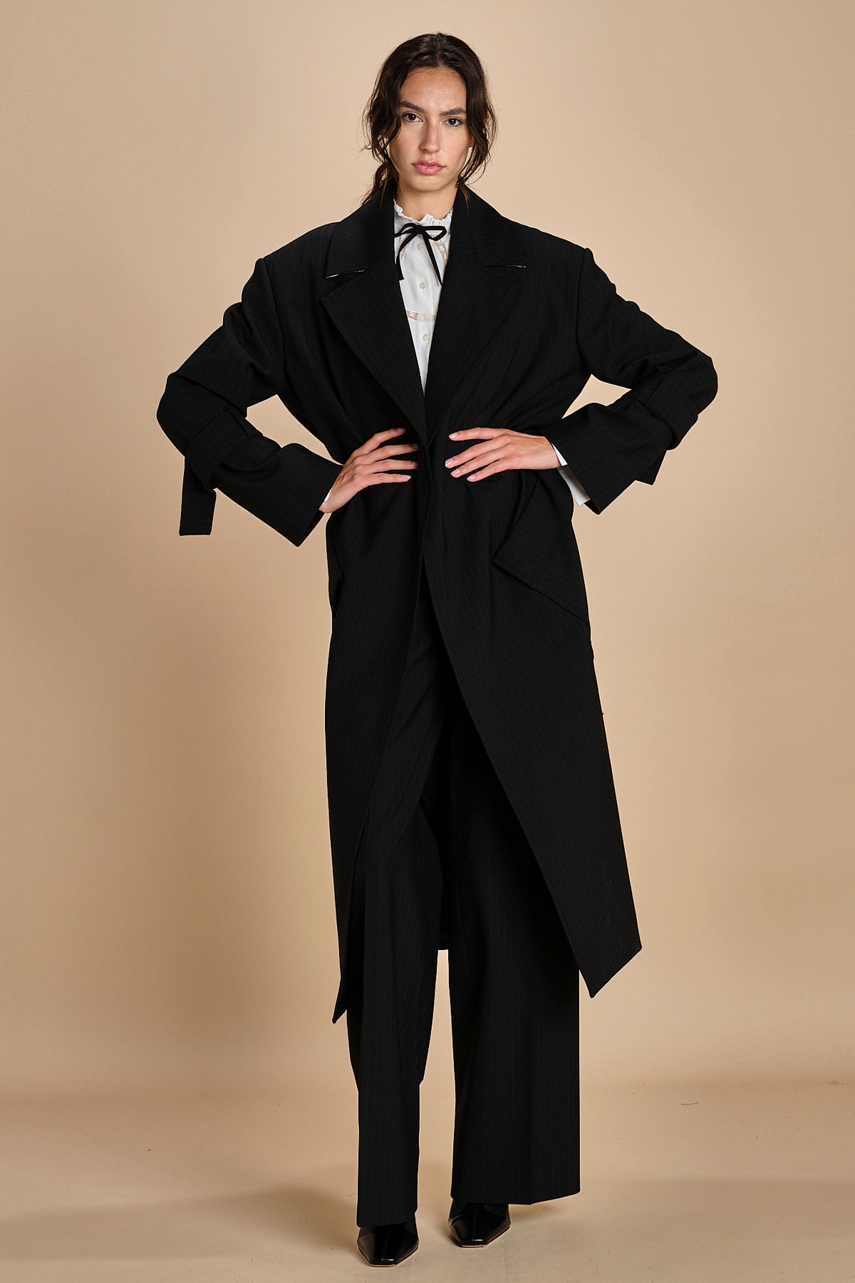 tremch gessato in gabardine N0425248 R911 n21 