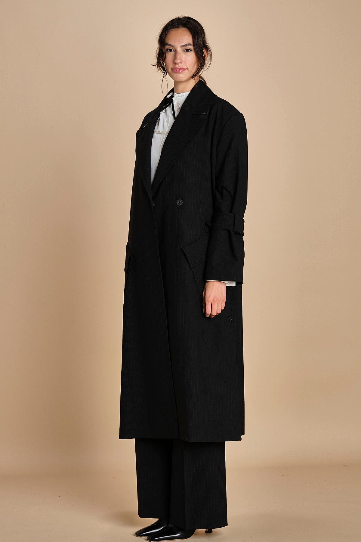tremch gessato in gabardine N0425248 R911 n21 