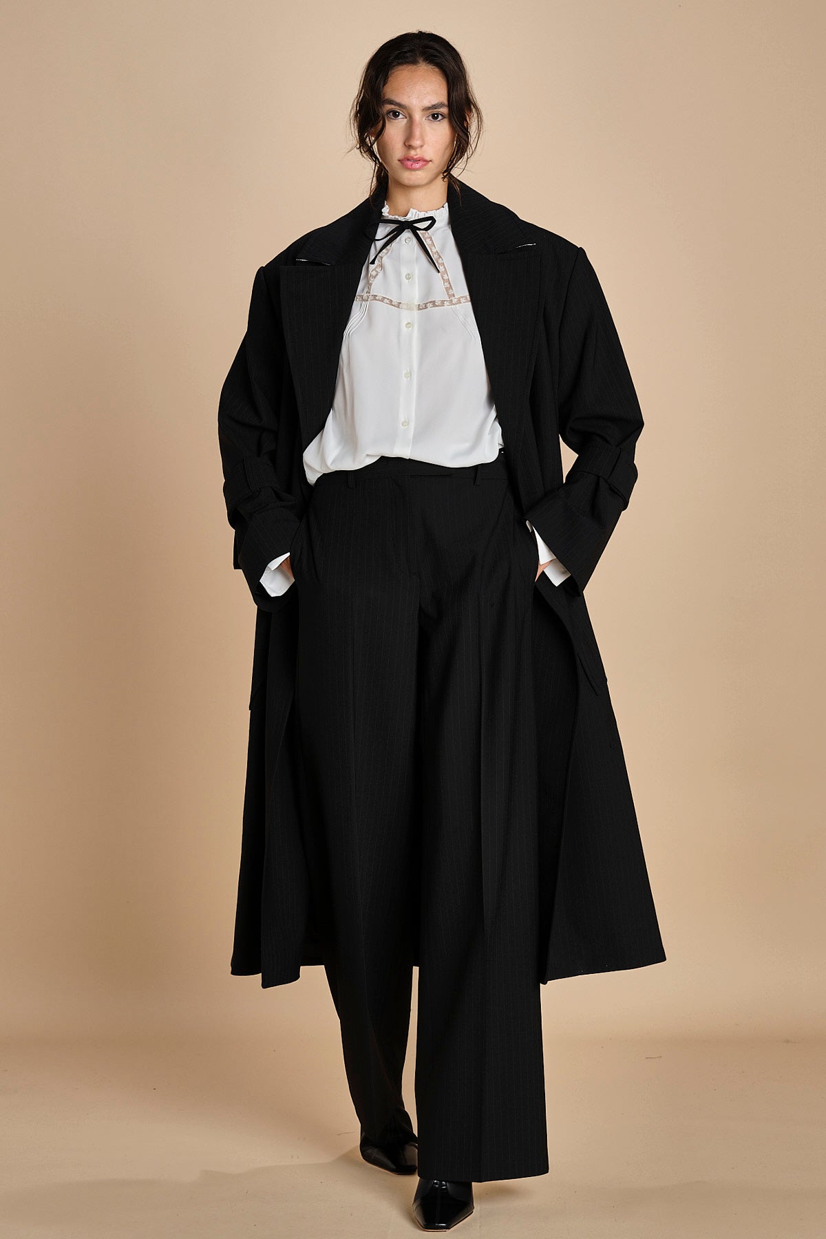 tremch gessato in gabardine N0425248 R911 n21 