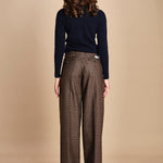 pantalone lungo chiuso fondo. NANCY NAN18 CHECK nine in the morning 