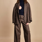 pantalone lungo chiuso fondo. NANCY NAN18 CHECK nine in the morning 