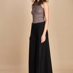pantalone con nervature. ORIANNA ORN01 NERO nine in the morning 