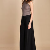pantalone con nervature. ORIANNA ORN01 NERO nine in the morning 