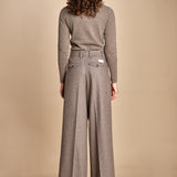pantalone due pinces lana e seta. PETRA PE81 RES MA nine in the morning 