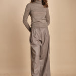 pantalone due pinces lana e seta. PETRA PE81 RES MA nine in the morning 
