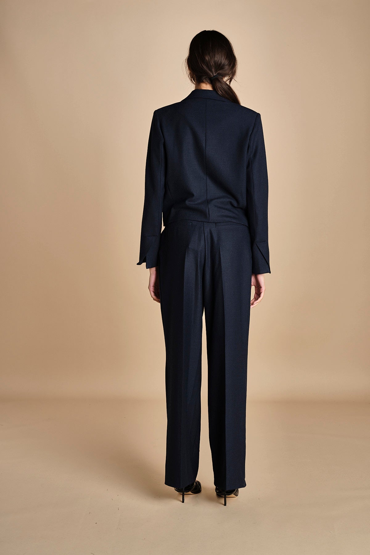 giacca cropped MASE F25-043 013 MIDNIGHT BLUE oscar 