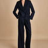 giacca cropped MASE F25-043 013 MIDNIGHT BLUE oscar 