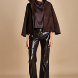 top senza manica con drappeggio TUX F25-141 039 CHOCOLAT oscar 