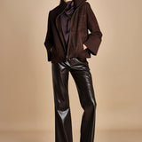 top senza manica con drappeggio TUX F25-141 039 CHOCOLAT oscar 