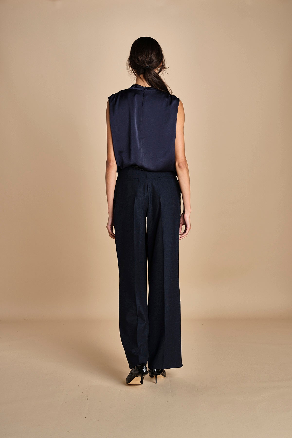 top senza manica con drappeggio TUX F25-141 292 MIDNIGHT oscar 