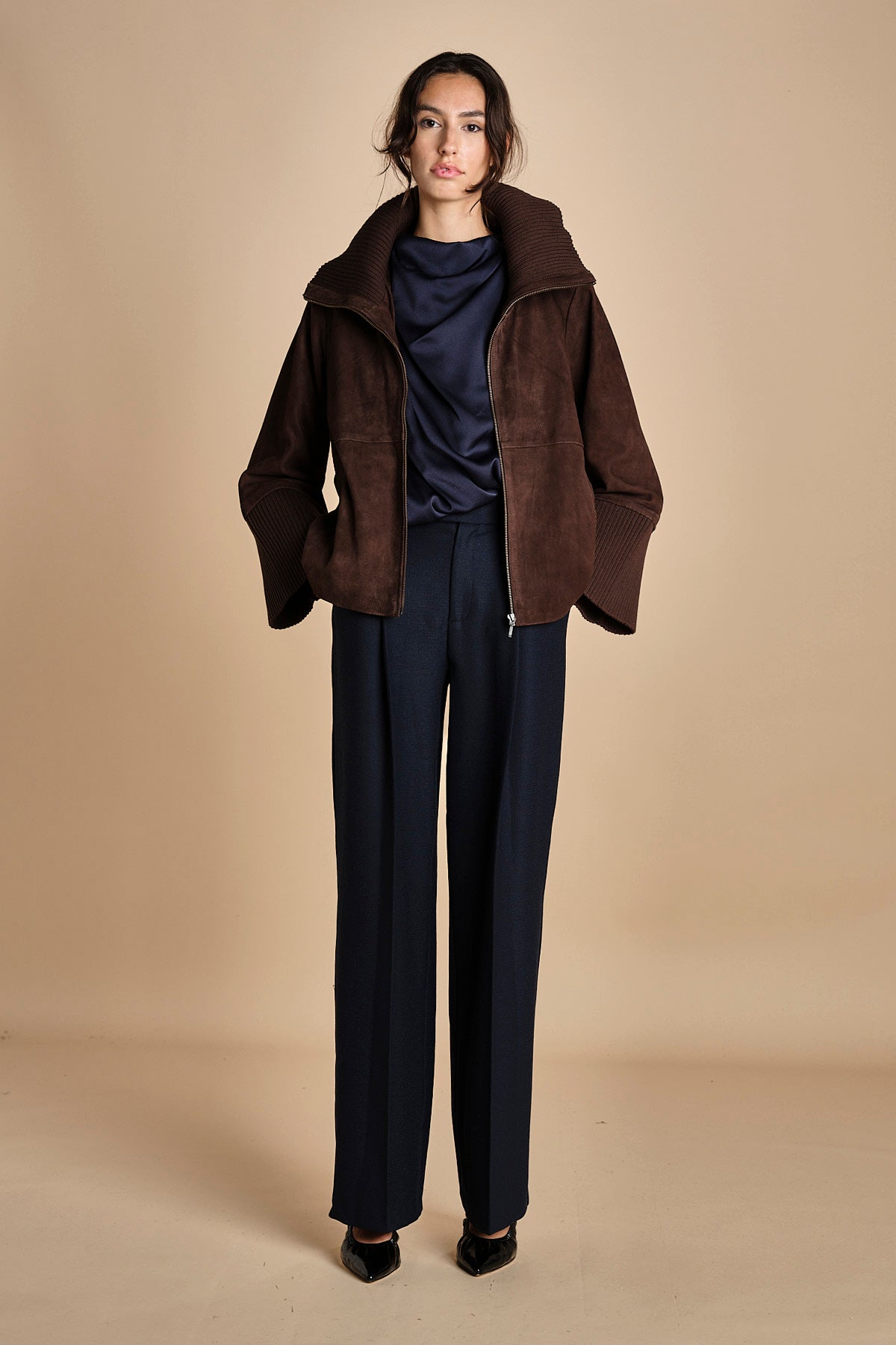top senza manica con drappeggio TUX F25-141 292 MIDNIGHT oscar 