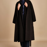 camicia con drappeggio TULLAH F25-142 292 MIDNIGHT oscar 