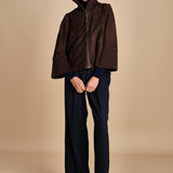 giubbino in camoscio NATE F25-173 030 CHOCOLATE oscar 