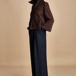 giubbino in camoscio NATE F25-173 030 CHOCOLATE oscar 