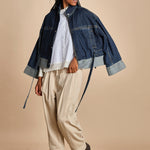 camicia con bordi a contrasto LS SHIRT W FLOUNCE 21705LCE WH100 WHITE phillip lim 