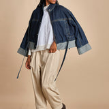 camicia con bordi a contrasto LS SHIRT W FLOUNCE 21705LCE WH100 WHITE phillip lim 