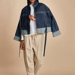 camicia con bordi a contrasto LS SHIRT W FLOUNCE 21705LCE WH100 WHITE phillip lim 