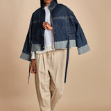 camicia con bordi a contrasto LS SHIRT W FLOUNCE 21705LCE WH100 WHITE phillip lim 