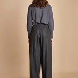 pantalone in flanella con pinces FLANNEL TAILORING 5101FLT CHACROLAT CH023 phillip lim 