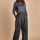 pantalone in flanella con pinces FLANNEL TAILORING 5101FLT CHACROLAT CH023 phillip lim 