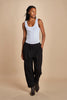 pantalone in felpa con pinces