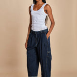 denim over CURVEDWIDE LEG  515324LID D402 DARK INDIGO phillip lim 