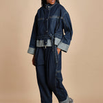 giubbotto over in denim BOXY JACKET 60877LID DA402 DARK INDIGO phillip lim 