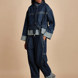 giubbotto over in denim BOXY JACKET 60877LID DA402 DARK INDIGO phillip lim 
