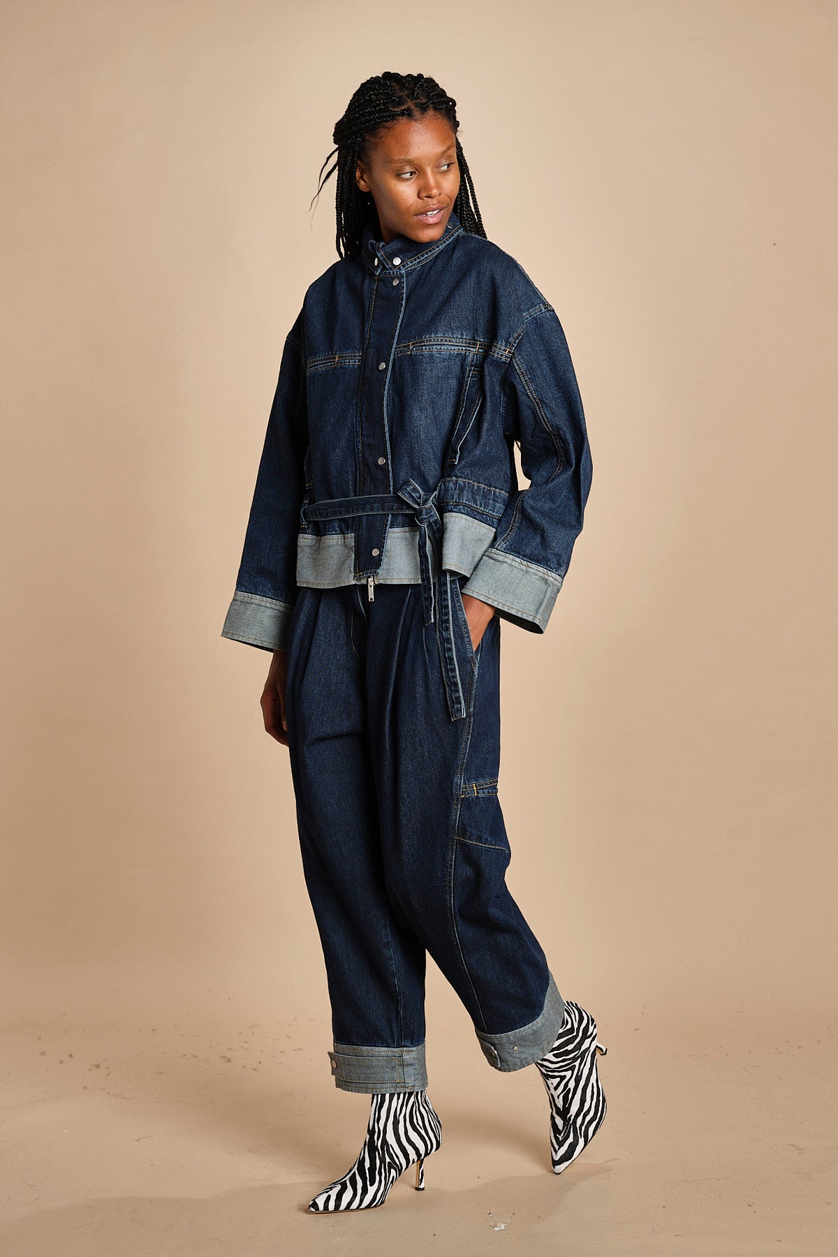 giubbotto over in denim BOXY JACKET 60877LID DA402 DARK INDIGO phillip lim 