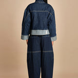 giubbotto over in denim BOXY JACKET 60877LID DA402 DARK INDIGO phillip lim 