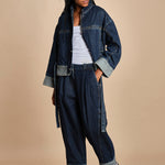 giubbotto over in denim BOXY JACKET 60877LID DA402 DARK INDIGO phillip lim 