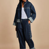 giubbotto over in denim BOXY JACKET 60877LID DA402 DARK INDIGO phillip lim 