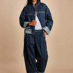 giubbotto over in denim BOXY JACKET 60877LID DA402 DARK INDIGO phillip lim 