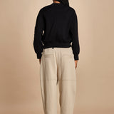 DBL LAYER BOMBER in maglia con zip. 70473TSM BA001 BLACK phillip lim 