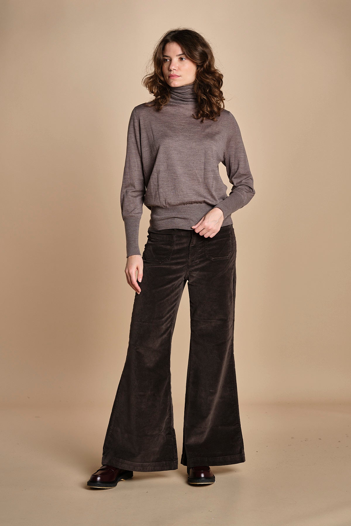 73% COTONE 25%TENCEL 2% ELASTAN CARLA XV01 133 CAFFÉ ps don't forget me 